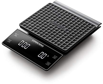 DDKYHU Bilancia Elettronica Digitale da 3 kg Bilancia per caffè da Forno per bancone Bar Caratteristiche di temporizzazione della Fascia per Bilancia da Cucina (Colore : B) (C) (A)
