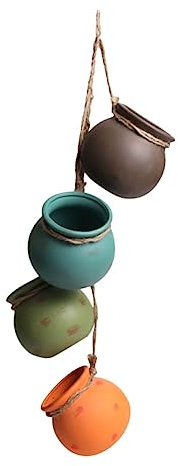 PAMINGONO 1set Vasi Sospesi Ceramica Per Piante Decorazione Elegante Per Casa e Balcone Accessori Da Giardinaggio Resistente e Stile Moderno