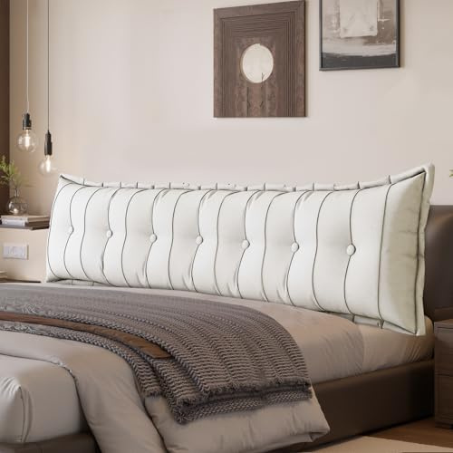 LELEFIDO Rückenkissen, Lesekissen für Bett und Sofa, Bequeme bettkopfteil, Keilkissen, Wandkissen, Sitzkissen, Großes Rückenkissen mit waschbarem Bezug - perfekt zum Anlehnen im Bett
