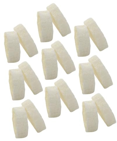 Esponja Ducha Blanco 25 de Exfoliante Lufa para Piezas | Base de Jabón de Lufa, Estilo Simple y Elegante, Experiencia de Baño Lujosa