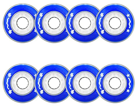 Generisch Inliner Skate Räder Indoor/Outdoor Rollschuh Räder Leuchtende 70 mm 76 mm Blitz LEDs, VPE Inline Skate Ersatz Rollen, 8 Stück