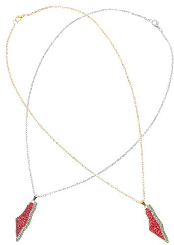 minkissy Collier Pastèque Collier À Breloques Fruits Bijou Fantaisie Pastèque Chaîne Unisexe Pour Femme Et Homme Lot De 2 Pour Tenue Décontractée Et Cadeau