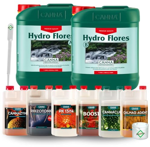 Weedness Canna Dünger Hydro Set L - Blütephase Hydrokultur Hydrokulturdünger Bewässerung Flüssigdünger Organisch Grow Bio Naturdünger