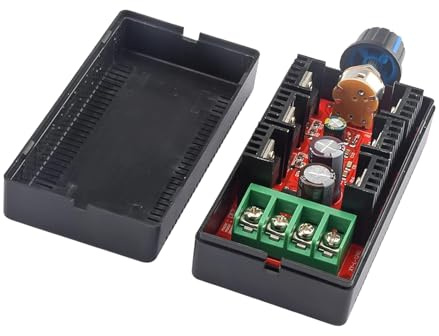 DC Motor Drehzahlregler Schalter 9-50V Motor Drehzahlregler 2000W 40A mit Gehäuse PWM HHO RC Controller Regler DC Motor Drehzahlregler Schalter Signalgenerator Für Motordrehzahlregelung, Motor Drehzah