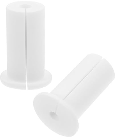 Toddmomy Pasacables de Pared de Silicona 1 Pulgada Funda Protectora para Cables Acero 2 Piezas Color Claro Kit Gestión de Cables para Hogar y Oficina Ojales Protectores Eléctricos