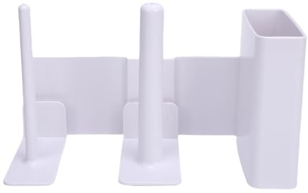 Luqeeg Organizador de Vasos para Máquina de Granizados, Soporte Lateral de Plástico con Inclinación de 35 Grados, Soporte para Vasos de Granizados con Almacenamiento Seguro para, Tapas y Pajitas,