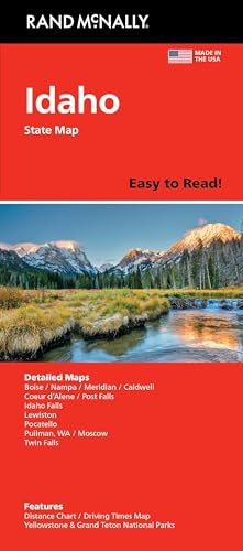 Rand McNally Easy to Read: Idaho State Map