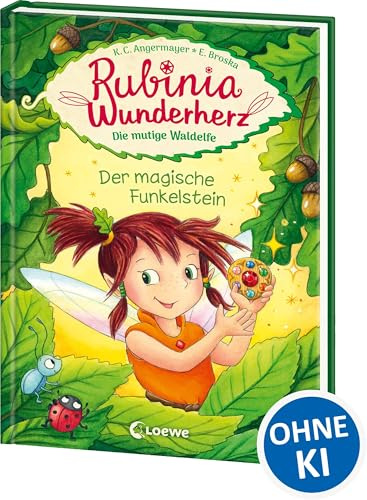 Rubinia Wunderherz, die mutige Waldelfe (Band 1) - Der magische Funkelstein: Kinderbuch zum Vorlesen und ersten Selberlesen - Für Kinder ab 6 Jahre - Fantasybuch für Erstleser