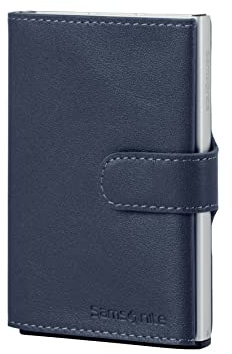 Samsonite Alu Fit SLG - Geldbörse, 10.2 cm, Blau (Blue)