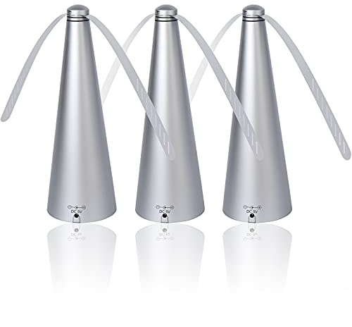 Haishell Lot de 3 ventilateurs répulsifs anti-mouches pour tables - Éloignez les mouches et les insectes de votre nourriture