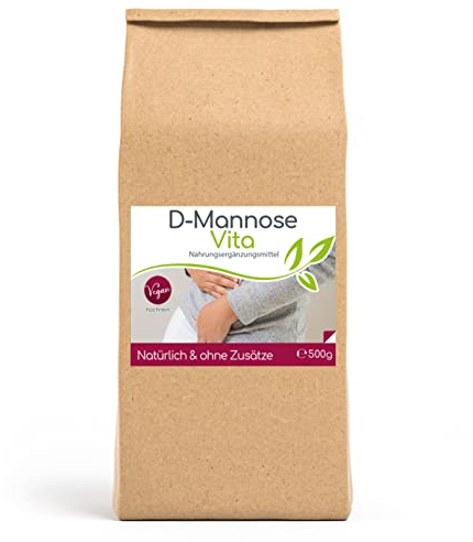 Cellavita D-Mannose >99% hochrein (natürlich) Pulver | natürlich aus Mais (non GMO) 2000mg pro Tagesdosis | (500g)