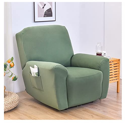 Sesselschoner für Relaxsessel Mit Armlehnen 1/2/3 Sitzer Sesselbezug Sesselauflage Stretch Relaxsofa Bezüge 4/6/8-Teilig Relaxsofa Schonbezüge mit Seitentasche, Möbelschutz für Wohnzimmer ( Color : #1