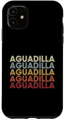 Hülle für iPhone 11 Aguadilla Puerto Rico Aguadilla PR Vintage Text