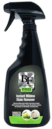 BLACKFIRE Pro Concentrate Instant Mildew Stain Remover Spray | Professional Grade, Rapid Action, No-Scrub Formula, Safe to Use on Multiple Surfaces | Great for Home, Bathroom & Shower Cleaning | 16 oz