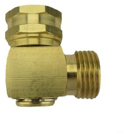 EpheyFIF Raccord coudé pivotant à 90 degrés en laiton massif pour tuyau d'arrosage