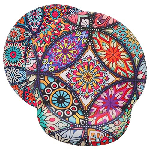 SHINEOFI Tapis De Souris Repose-Poignet Ergonomique en Silicone Et Caoutchouc 250x225x23 Mm Antidérapant pour Bureau Et Maison, Lot De 2 avec Support Mémoire De Forme pour Ordinateur