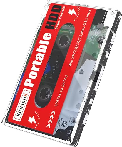 Kinhank - Disco Duro Externo portátil 2T HDD Integrado con +120.000 Juegos, Sistema Batocera 33 con más de 70 emuladores clásicos y AAA, soporta Windows y MacOS - SVP Game (2T)