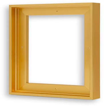 VAREIHNAZ Canvas Floater Frames for 12x12Canvas Paintings,Square Canvas Frame,Floating Frames for Canvas with 0.6~0.9 Deep for Wall Decor Oil Painting (Gold)