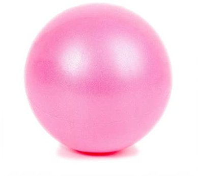 Yoga Ball 25cm Yoga Ball Fitness Bälle for Pilates Kunst Gymnastik Balance Übung Pilates Ausrüstung Fitness Bälle Balance FITNESSSTUDIO Sport Yoga-Ball(Pink)