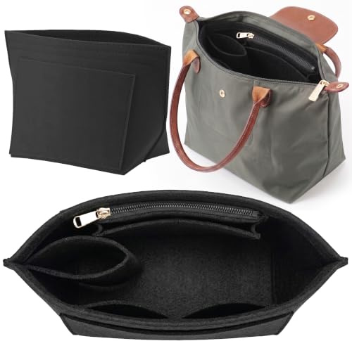 Generisch Bag Organizer, kompatibel mit faltbaren Tote Bags,mehrere Größenoptionen verfügbar (Schwarz, M)