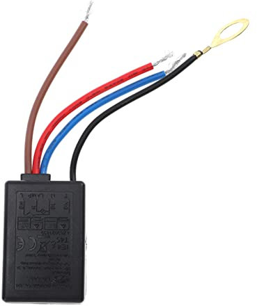 OSALADI Lampe à Commande Tactile Led à Intensité Variable, Interrupteur Tactile Induction, Accessoire De Gradation En Plastique Noir, Pour Maison, Luminosité Réglable, Usage Quotidien