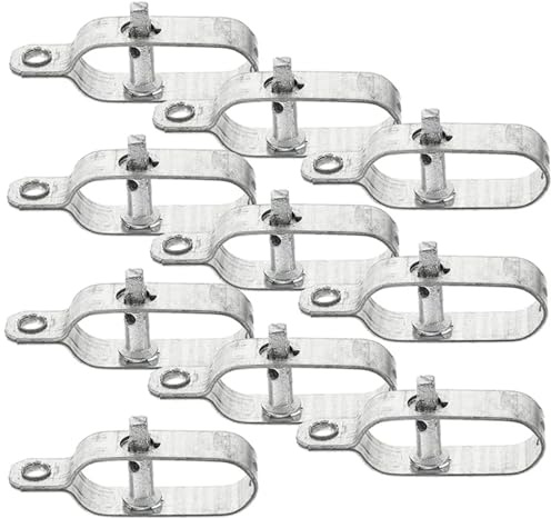 10 pezzi Tendifilo Tenditore a cricchetto Connettore for fune in metallo Argento