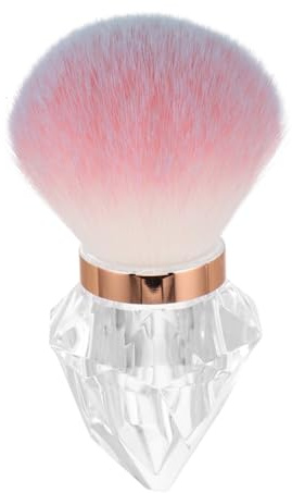 ARTSEWPLY Mushroom-head Makeup Brush Large Pink Hair Powder Brush for Face and Nail Art