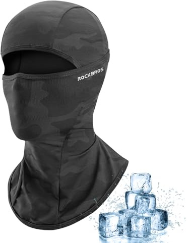 ROCKBROS Ski Mask Balaclava Cooling Face Mask UV Breathable Face Cover | Cooling Balaclava with Breathable Fabric and UV Protection for Lightweight Comfort during Cycling, Running and Outdoor Use