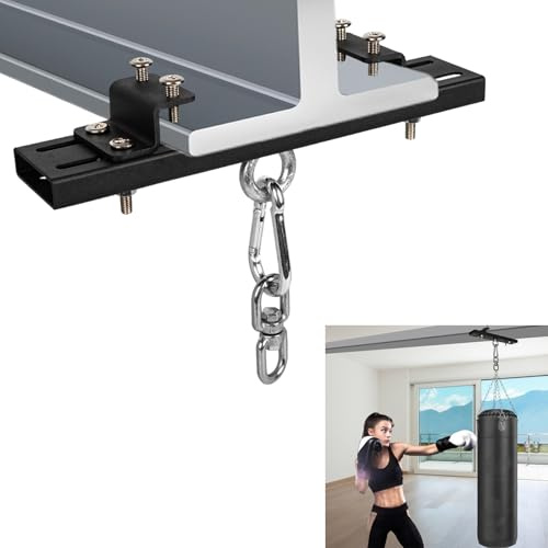 VANROUG Abrazadera de viga de Acero Resistente, Soporte de Bolsa Pesada, Muay Thai, Entrenamiento MMA, Anillos de Gimnasia, Cuerdas de Escalada, Soporte de Bolsa Pesada, Capacidad de 500 Libras