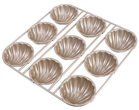 LALADEFIEE Moule à Gâteau Antiadhésif Banane en Acier au Carbone 9 Pièces | Motif Charmant, Bords Crantés, Répartition Homogène Chaleur, Démoulage Facile, pour Garçon et Filles et Débutants