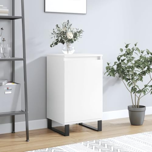 MOBCANT Credenza, Mobiletto TV Mobile contenitore Mobili soggiorno Mobile da Cucina Utilizzabile per Cucina Soggiorno Corridoio Albergo Bianca 40x35x70 cm in Legno Multistrato
