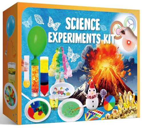 PATIFEED 110 expériences scientifiques pour enfants, chimie physique, projet STEM, activités pour garçons et filles, jouets éducatifs, cadeaux d'anniversaire