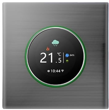 FTVOGUE WiFi Smart Termostat, Roterande Värmetermostat för Färgskärm med Bakgrundsbelysning, Precisionstemperaturkontroll 41F Till 95F för hem- och Kontorsbruk (Eluppvärmning)