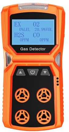 Multigasdetektor Gasmätare O2 H2S CO LEL 4 i 1 Hydron Sulfide Kolmonoxid Brännbar gasläckadetektor Breda tillämpningar(Gas Detector)