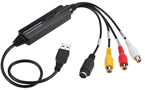 USB Video Audio Capture Grabber Recorder Adapter Card for MAC OS 10.4-10.12 Camcorder VHS Tape VCR DVD TV Box