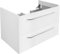 FACKELMANN Waschtischunterschrank Milano/Badschrank mit Soft-Close-System/Maße (B x H x T): ca. 80 x 49,5 x 48 cm/Waschbeckenunterschrank mit 2 Schubladen/Korpus: Weiß/Front: Weiß