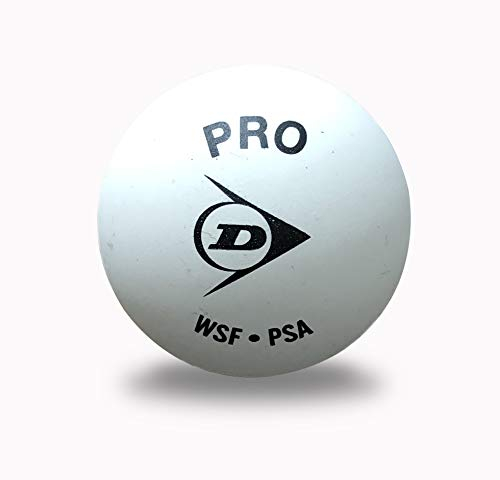 Dunlop Sports Revelation Pro Glass Court Squash Ball, White, 12-Ball Box
