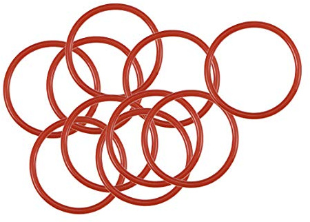 sourcing map 10 Stück O Ringe 22mmx19mmx1,5mm Dichtungsringe Rund Gummi Dichtung O Ring Seals Unterlegscheibe für Wasserhahn Spülventile Waschbecken Duschablauf Hydraulik Rohrschlauch