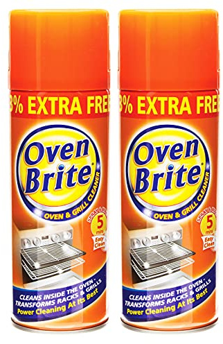 2 x parrilla de horno para barbacoa limpiador fácil de limpiar especialmente formulado eficazmente eliminar la grasa para hornos eléctricos y de gas, 400 ml 33% extra gratis