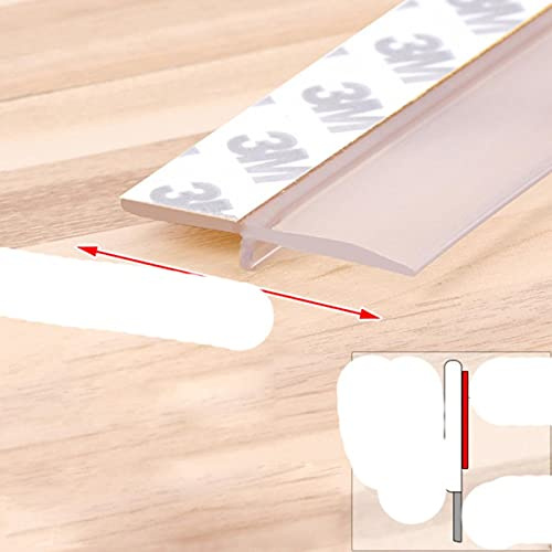 36mm House Under Door Seal Strip Shower Draft Stopper Rubber Water Bottom Door Sealing Strip Home Door Weather Strip Seals-Transparent