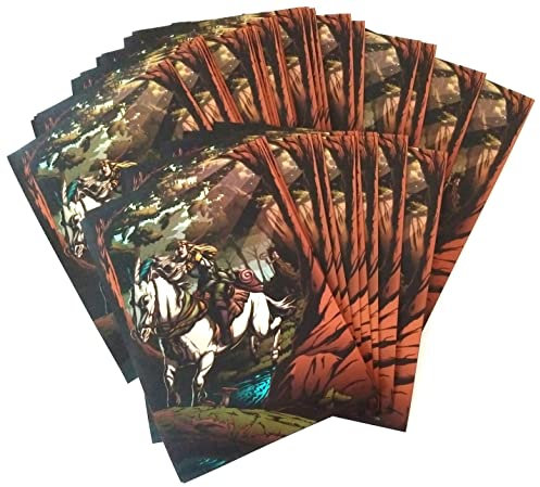 docsmagic.de 4X 100 Art Card Sleeves Elves Theme - 66 x 91 mm Standard Size MTG PKM