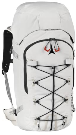 ATOMIC Backland FR 24+ Off White - leichter Skitouren-Rucksack mit flexiblem Stauraum & Rolltop - alpiner Wanderrucksack mit mehr als 24L - robuster & vielseitiger Ski-Rucksack mit Hüftgurt