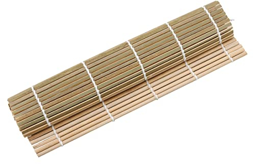 Sushi Mat Bamboo - Natural Bamboo Sushi Rolling Mat - Sushi Making Tool for Perfect Sushi Rolls