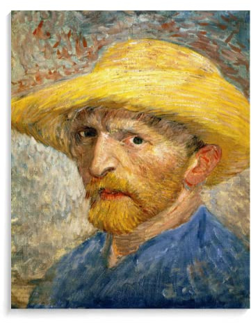 Malen Nach Zahlen Erwachsene Landschaft 40X50Cm Berühmte Gemälde Van Gogh-Self Portrait,Paint By Numbers Kinder Leinwand Acryl,D6
