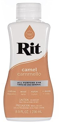 Rit Dye - 226.8 g Flüssige Stofffarbe für Kleidung, Dekor und Handwerk - Kamel (1 Pack)