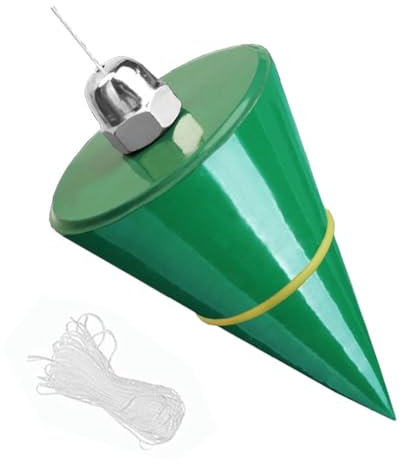 Plumb Bob 10.58 oz(300g) Hanging Wire Hammer Plumb Bobs -16 ft(5m) String High Precision Vertical Building Measuring Tool