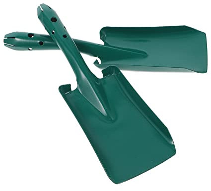 Kisangel Kleine Gartenschaufel Aus Eisen 2 Stück Kompakte Pflanzschaufeln Für Blumenerde Ergonomischer Griff Rostfrei Vielseitig Für Umpflanzen Und Grabarbeiten Im Garten Und Balkon