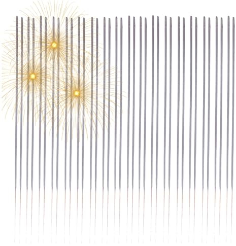 50x XXL Wunderkerzen 28 cm - Funkenzauber im Sternenlicht – für festliche Anlässe wie Partys, Hochzeiten, Geburtstage und Silvester