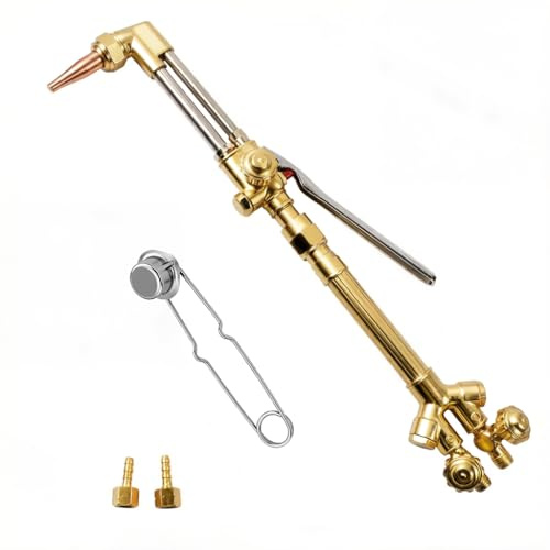 300 Series Cutting Torch, Cutting Attachment CA2460 315FC Torch Handle Oxygen Acetylen Welding Cutting Torch with 1-101 Cutting Tip, V-Style Cutting Outfit