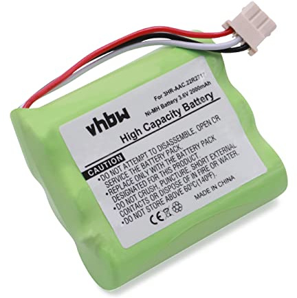 vhbw 1x Batterie Remplacement pour IBM 44L0313, 42R5070, 22R2717, 3HR-AAC pour contrôleur Raid (2000mAh, 3,6V, NiMH)
